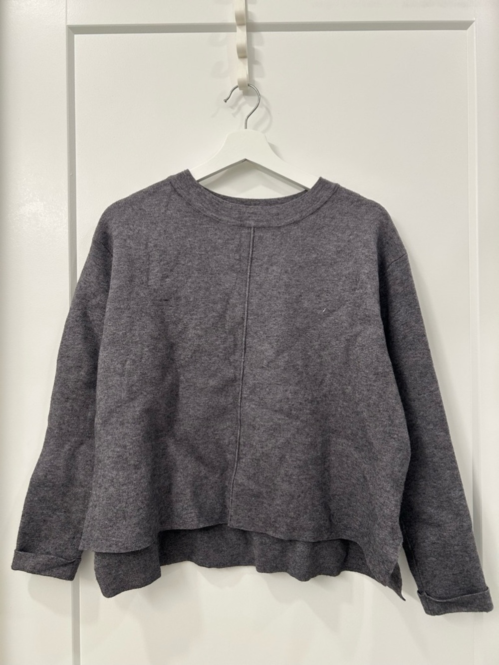 Zara Dark Gray Crewneck Sweater